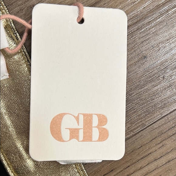 NWT- Gianni Bini Metallic Gold Mini Skirt - Picture 3 of 6